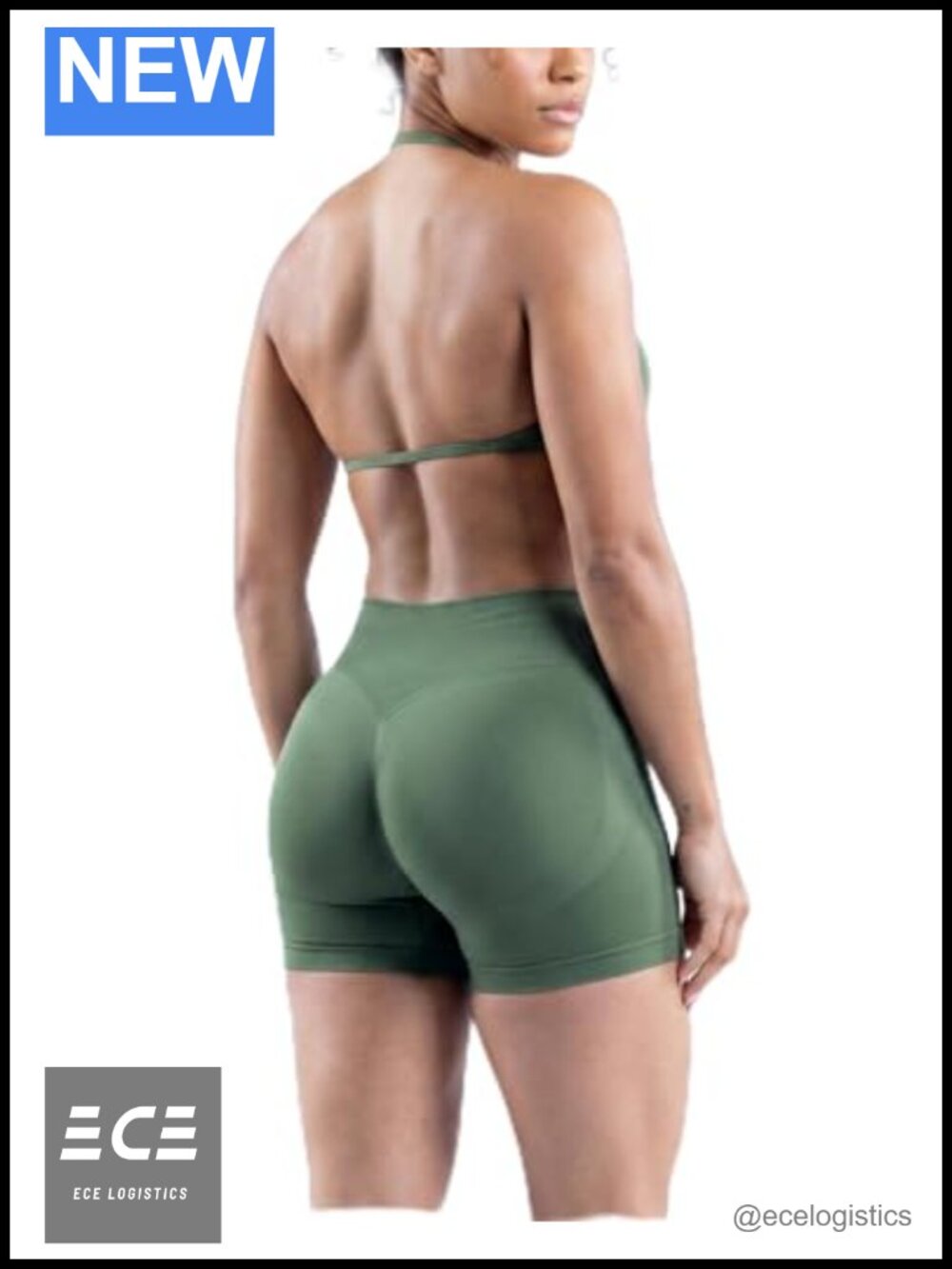 M MOYOOGA 2 Piece Seamless Workout Set Strappy Sports Bra Shorts Gym Yoga